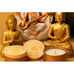 Rankų darbo žvakė " Aš Esu Tas, kas Aš Esu"